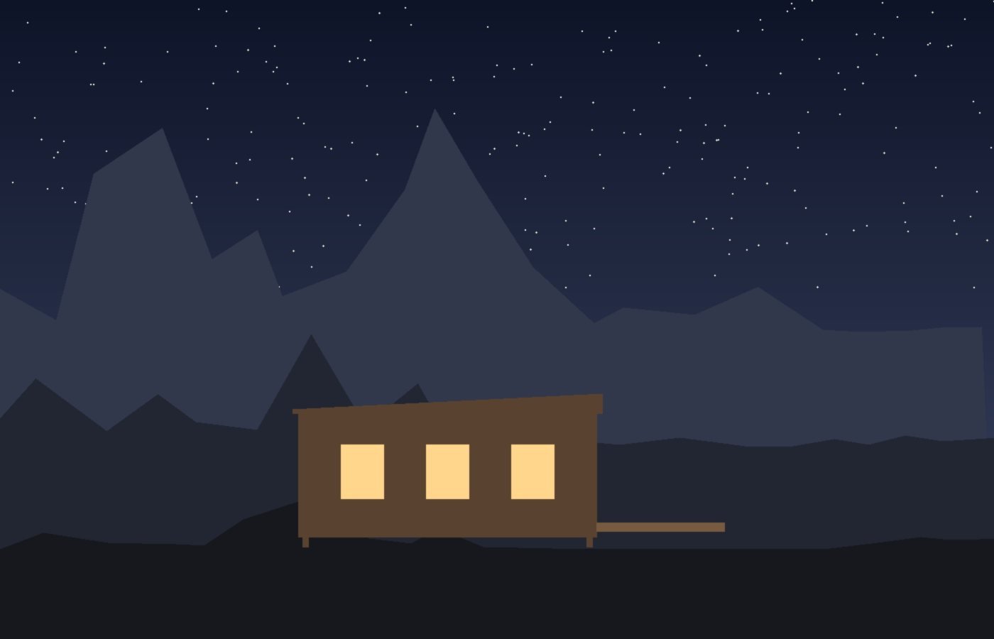 Módulo de glamping bajo las estrellas